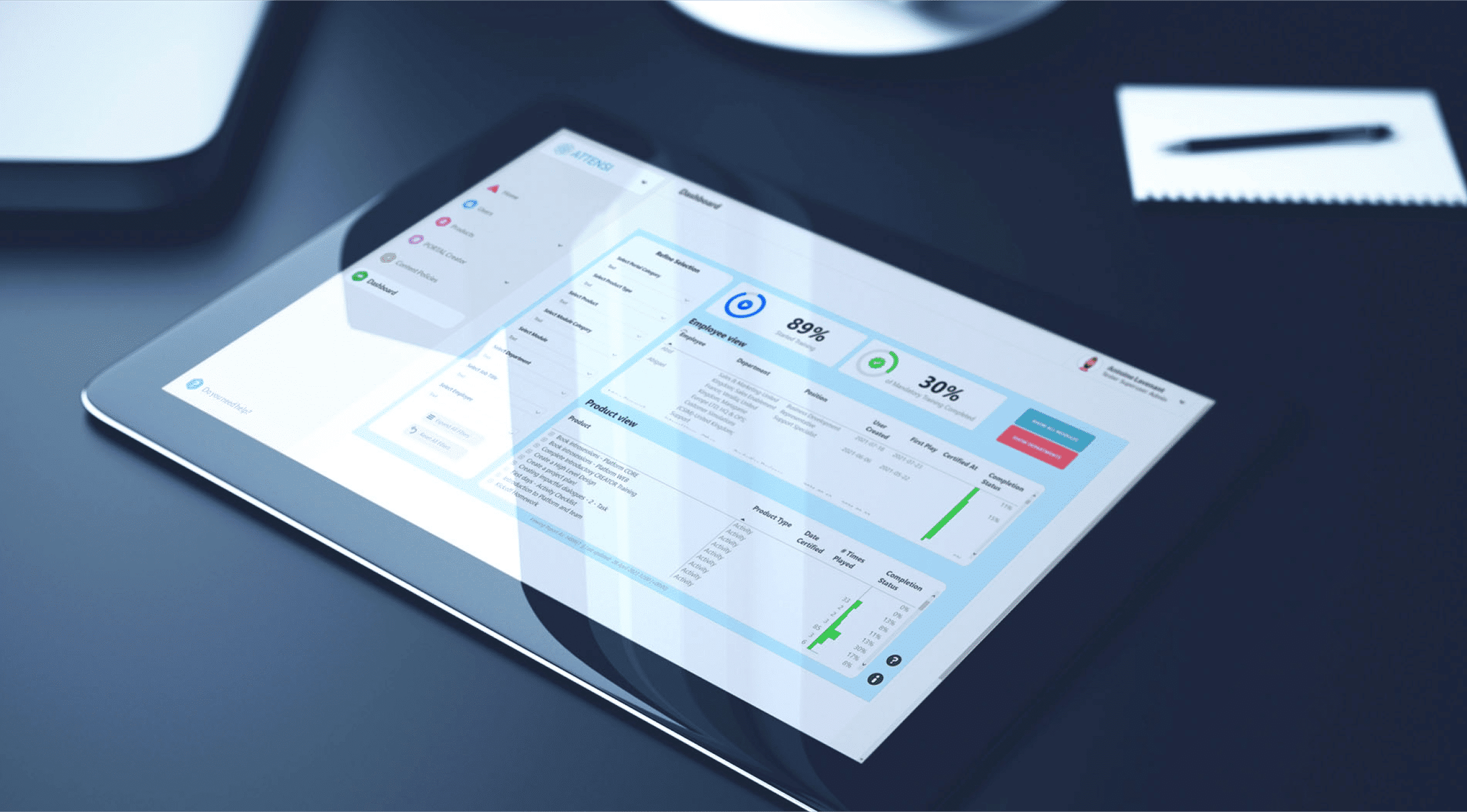 Attensi- ORTAL illustration ipad