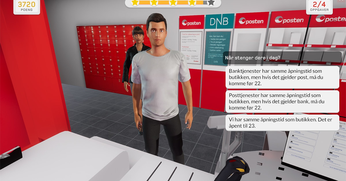 Posten trener ansatte gjennom spill: – Gjør opplæringen bedre og mer effektiv