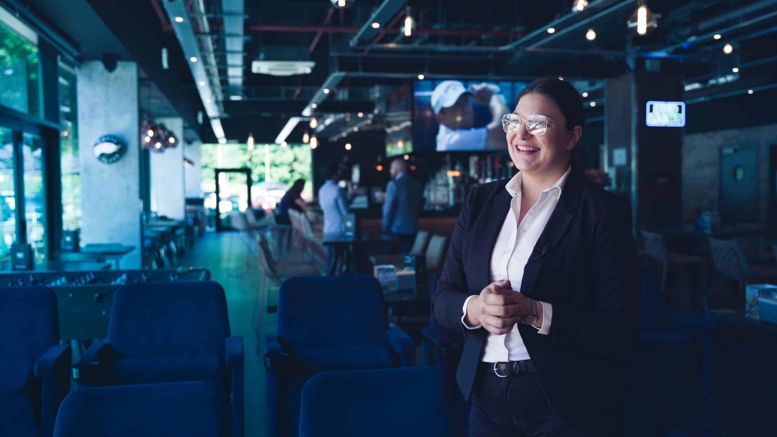 Village Hotels (2) woman inside smiling